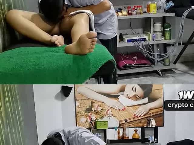 The masseur gives me a fine fuck while my hubby is in the waiting room