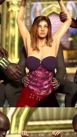 Young Arab Princess Love Big Ebony Bamboo in All Her Holes