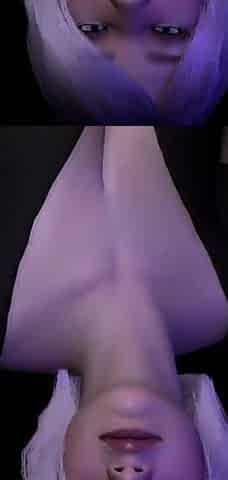 Girl stripping and giving you a blow job: 3d porn POV