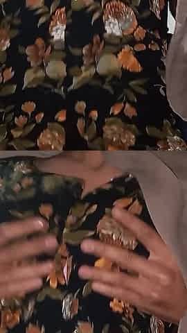 Hijab Girl Soft Boobs Squeeze & Wet Blowjob POV No Face