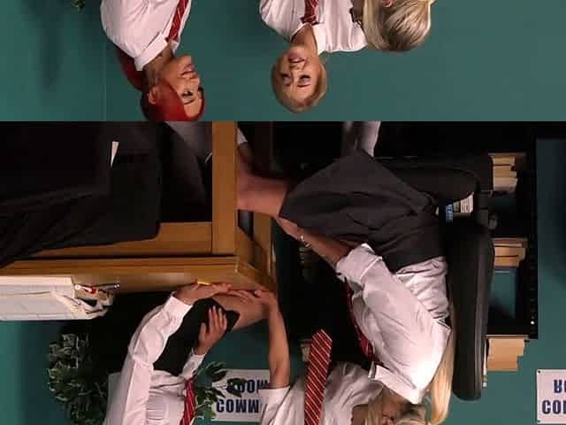 British CFNM schoolbabes wanking lad