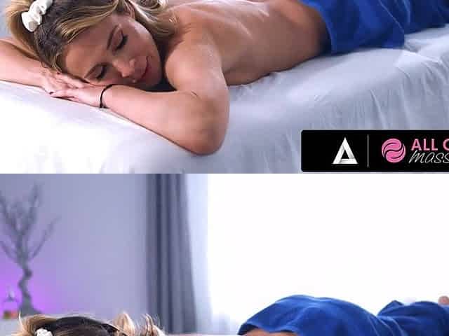 ALL BEAUTY MASSAGE - Nasty Masseuse Kylie Rocket Does Scissoring With Her Gal Client Aiden Ashley