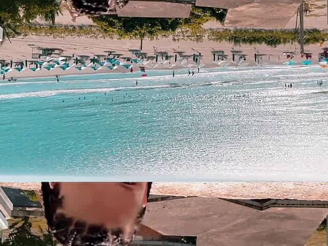 Beach. a Young Exhibitionist Dj Kitty Has Just Been Penetrated in the Beach Hotel