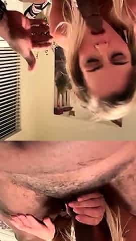 Big cock EXGF interracial busty geek coed blowjob