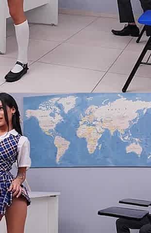 Cute Newbie Gets Quality Sex Education. Carolina Guerrero