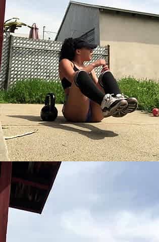 Real amateur couple outdoor ass fuck and anal creampie in hd