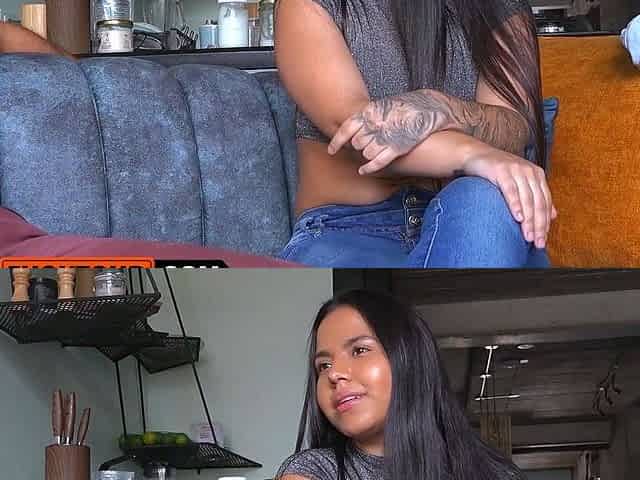 This LATINA WAITRESS flirted all night