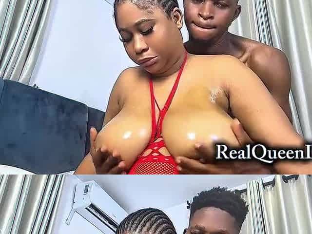 Hit me hard dad...Black wench screams