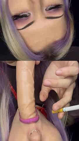 Smoking blowjob
