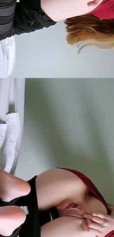 Awesome Amateur teen blonde toying pussy