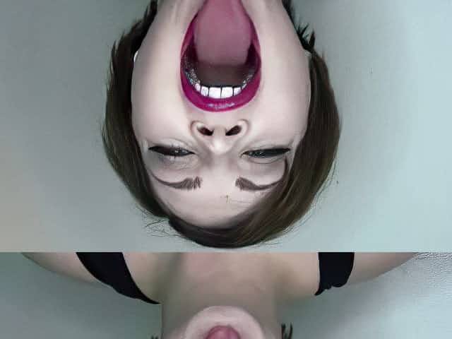 LIPSTICK COATED MOUTH FETISH