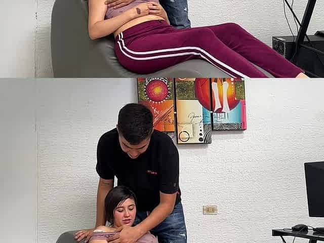 Young Stranger Pretends to Be a Psychologist as an Excuse to Fuck Me Hard Until My Tight Pussy Is Filled with His Milk.