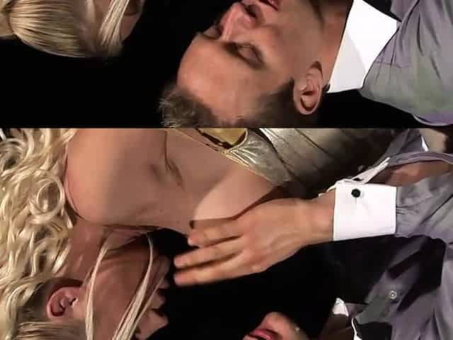 Horny MILF gets boinked by a fellow while smoking a