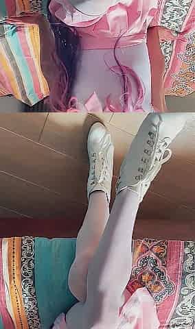 Pink Sissy solo dong play tease