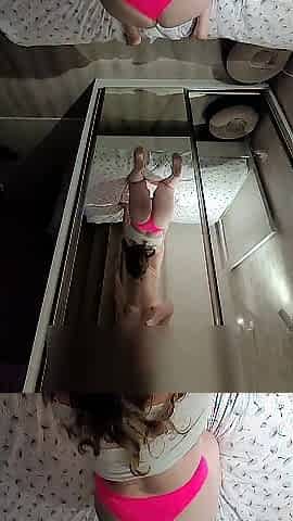NERDY BEAUTY FROM TINDER is very shy cuz I filmed how I banged her obese cunt