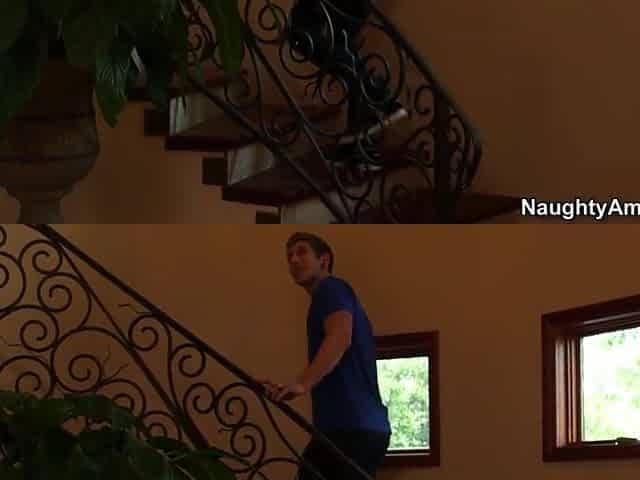 Nasty America Samantha Ryan banging in the bedroom with that guy