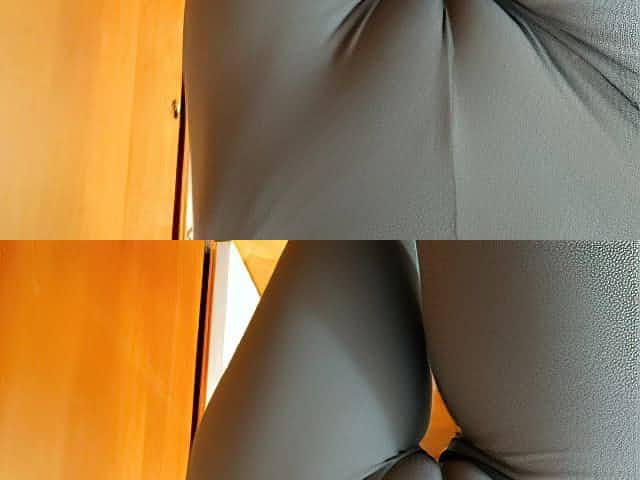 Bubble Butt Skinny Babe In Tight Leggings Exposing Cameltoe