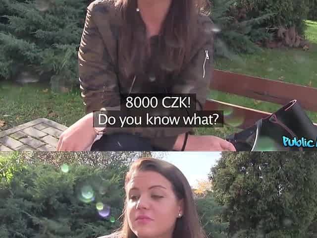 Public Agent - zoomer with a RBF and a wonderful butt lets me Creampie her twat outside
