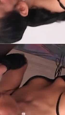 Hot Brunette with Hairy Pussy Gets Fucked by Black Cock