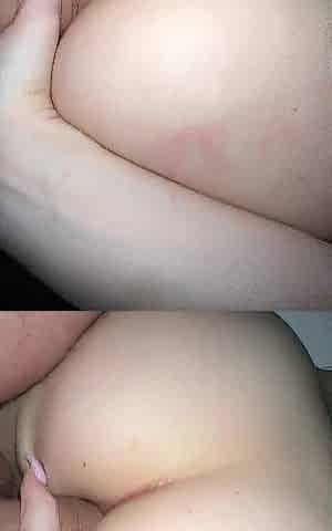 Moist Butt of a Youthful Angel Gets on a Large Wang