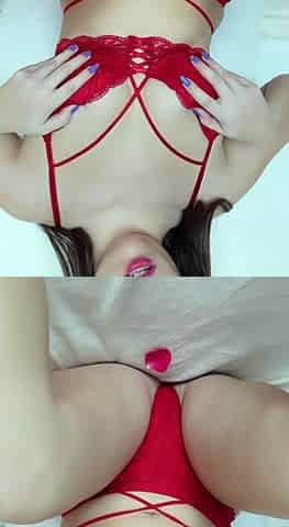 Hungry brunette solo masturbation