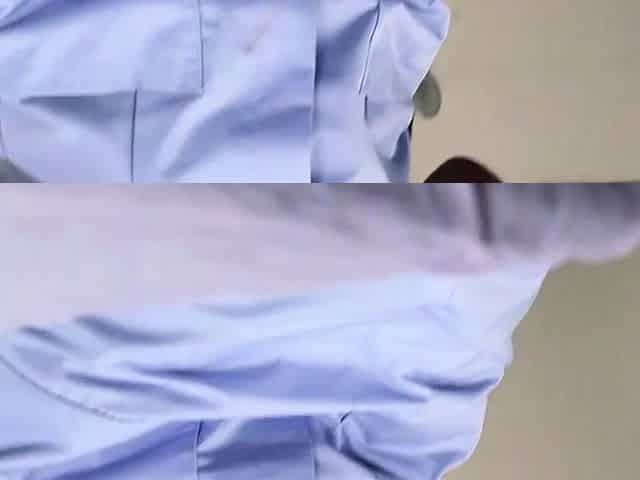 Voyeuristic spex nurse watching patient