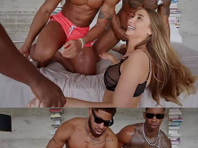 5 allies with monstrous ebony dicks wildly bang the nice-looking Lily Phillips - DP -