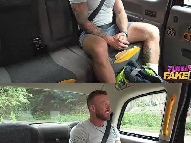 Female Fake Taxi - Cherry Candle and muscle geezer tough dude from UK