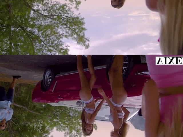 VIXEN, Breathtaking model's travel turns into dream 3some