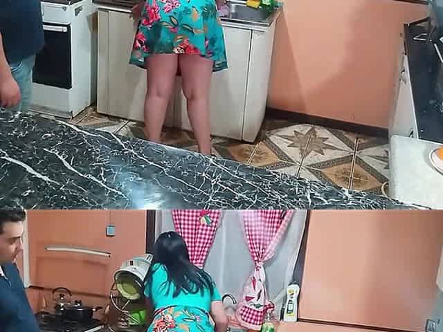 When You Have a Wife Who Loves Sex, You Fuck Her Everywhere. Sex in the Kitchen