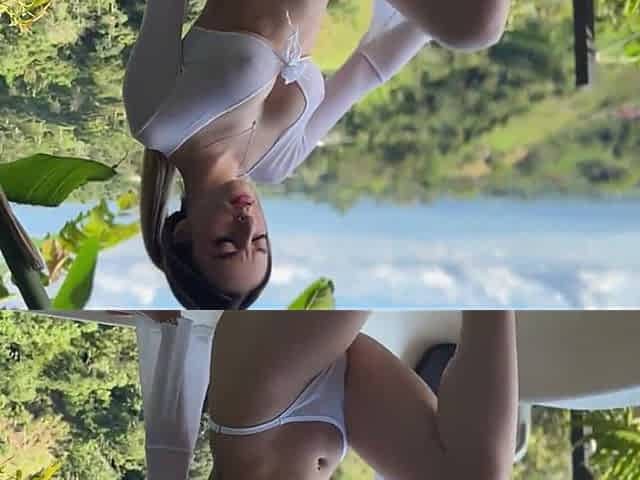 Fucking with the Sexy Young Colombian Abby Lovee7 at the Jacuzzi!