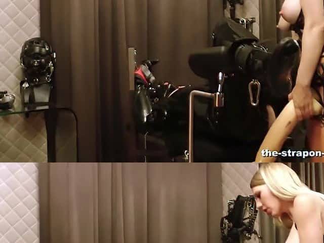 Lady Estelle tortures her poor Slave untih he starts to beg for mercy