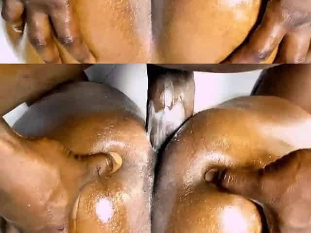 Bushy Black Large Butt Screws Nigerian BBC Pornstar