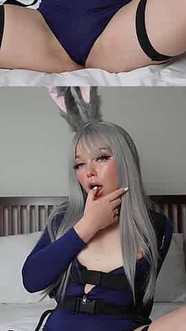 Judy Hopps Cosplay: Pussy Play & Sexy Moaning with a Big Booty
