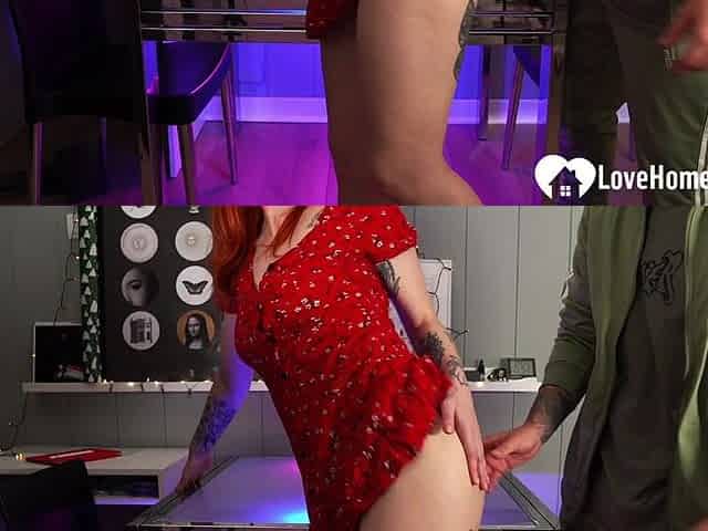 Big knob for a redhead on the table