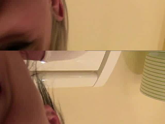Small tittied blonde loves taking big cock