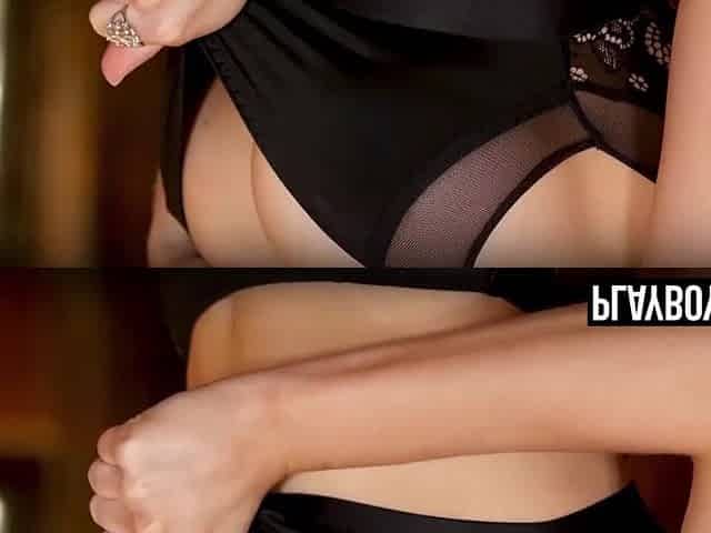 Teen from Texas exposes her astonishing body with large titties for Playboy
