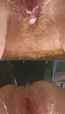 Gapped vagina sits on xxxxl goliath