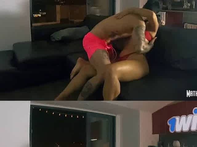 Horny Brazilian gal boning on sofa in Europe! Best XXX porn!