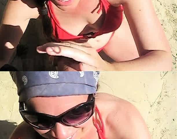 Wet and messy amateur blowjob and handjob