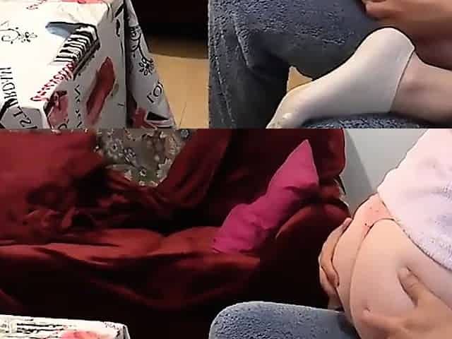 milf Girlfriend wants to Suck my Cock while we Watch TV and