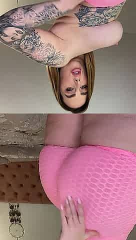 Paige is a massive and this babe's teasing u with her large biggest booty then places u in booty crack