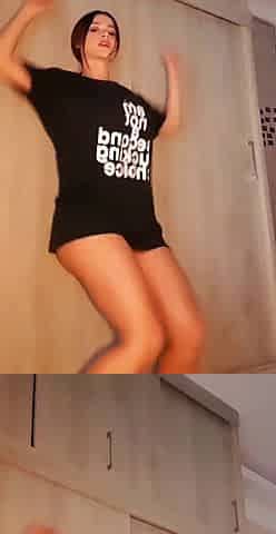 Ex-girlfriend dancing sexy no panties