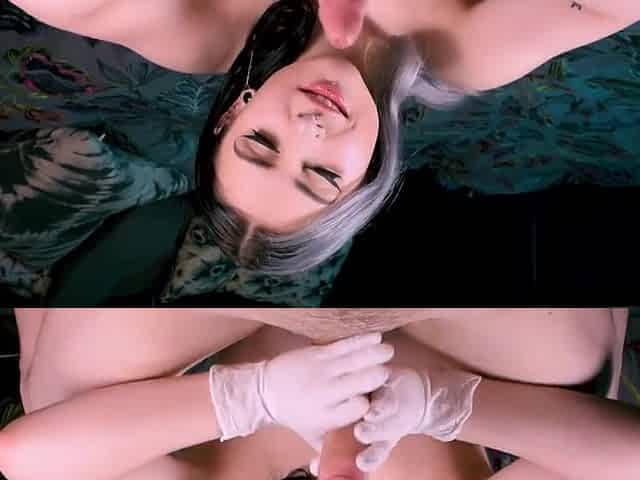 Divinely - Latex Glove Handjob Pov