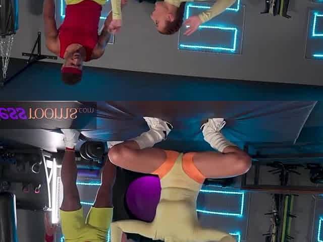 Fitness Rooms Gym hotty is mad for large ebony dong