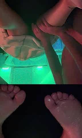 Precious oily butt massage