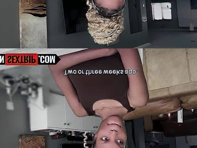 Breasty Black 18yo RAMMED COARSE By Giant White Dong In Hotel Room