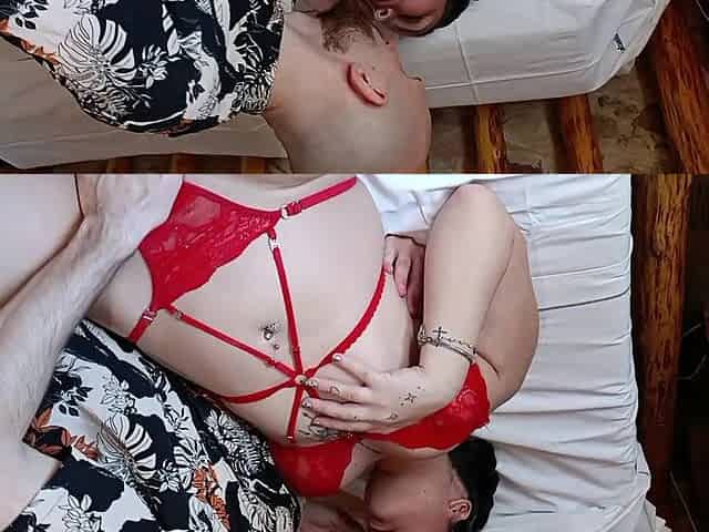 MILUXXXS hace su primera porno con el PELACONBARBA,y termina en THREESOME con el filmaker BLASZBA.PARTE 1
