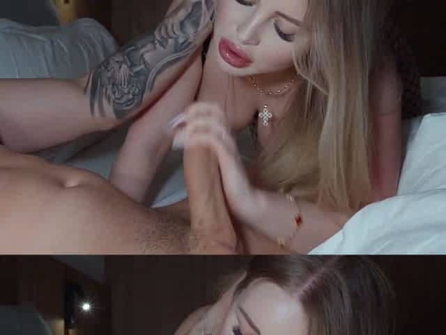 My Girlfriend Won't Let Me Watch TV, So I End Up Cumming on