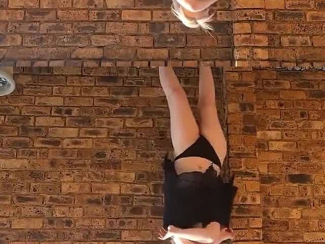 Irisblueblondie - Striptease And Piss By Chubby Mature Naked Blonde Outside In The Garden Courtyard